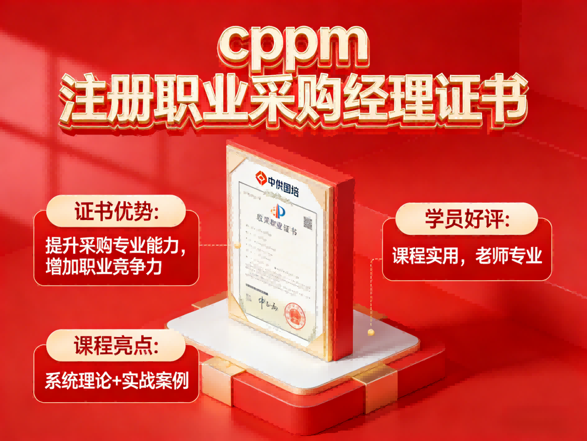 国际CPPM采购认证深度解读:报考条件、流程与含金量分析(福建培训中心)